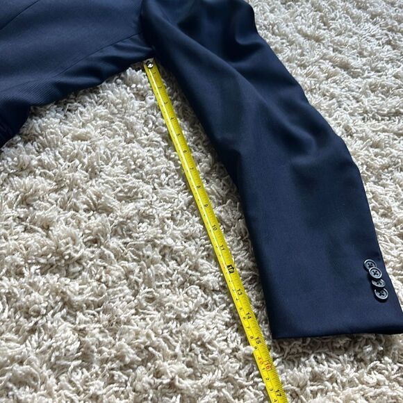 Peter Millar Suit Jacket Blazer Sport Coat Mens 44T Wool Navy - Picture 10 of 16